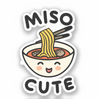 Sticker Amoureux de soupe Miso Cute