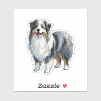 Sticker Amoureux des chiens berger australien