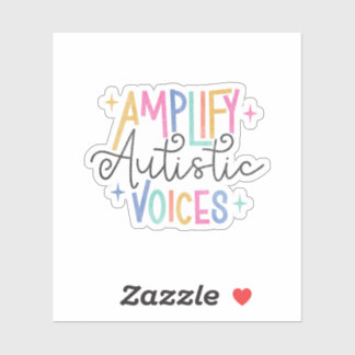 Sticker Amplifier les voix autistes