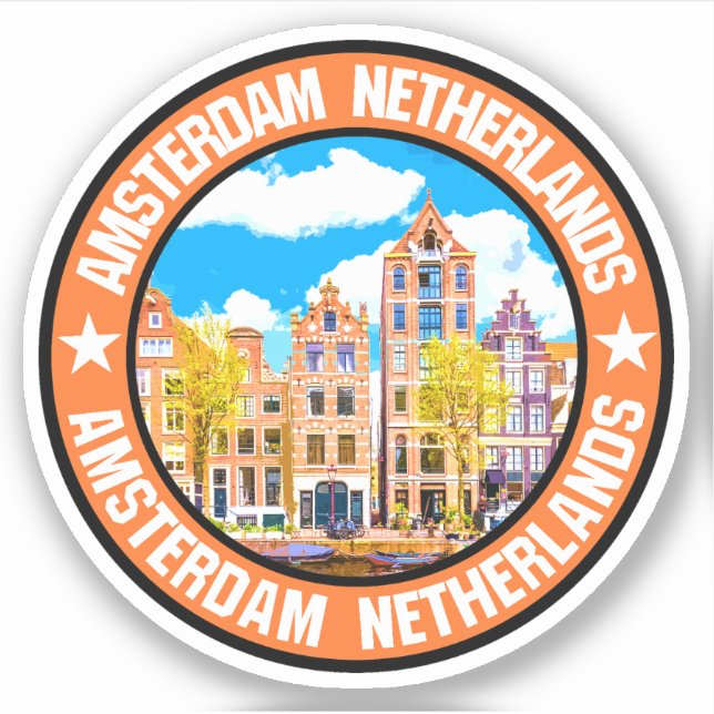 Sticker Amsterdam (Devant)