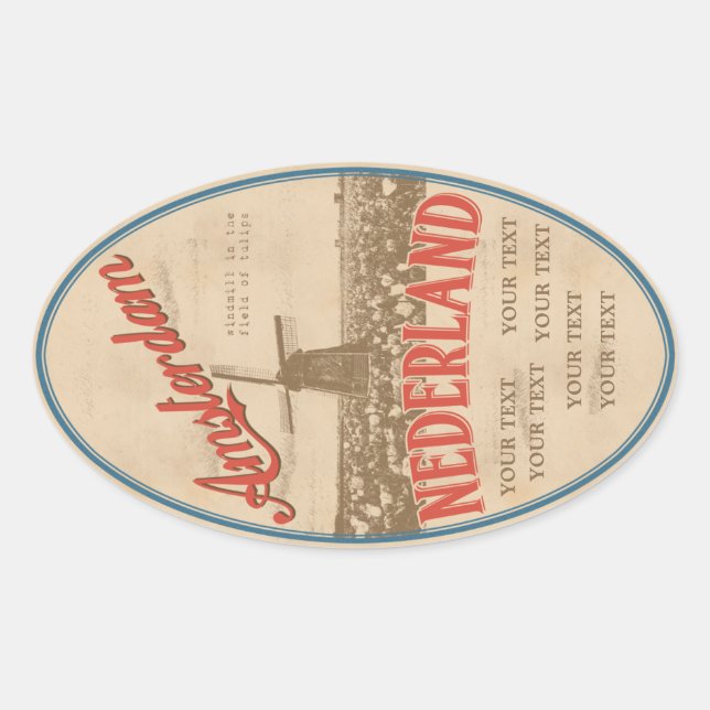 sticker Amsterdam (Devant)