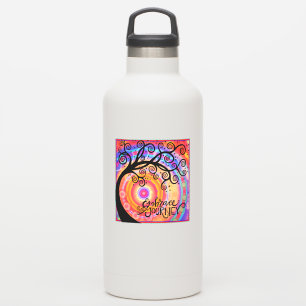 Sticker Amusant et coloré "Embrassez l'arbre du voyage"