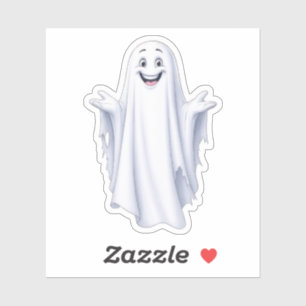 Sticker Amusant Fantôme Heureux