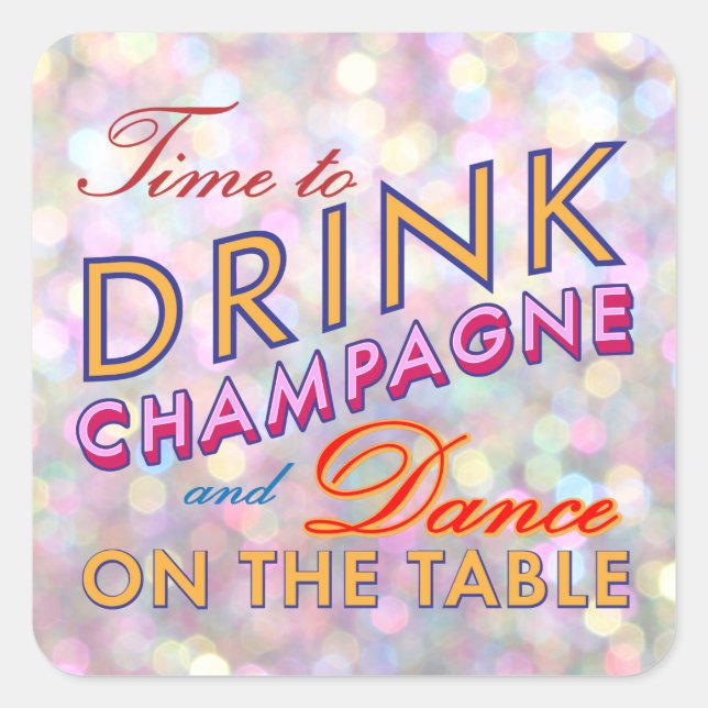 Sticker amusant, fluide et coloré (Devant)