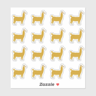 Sticker Amusante Llama Animal
