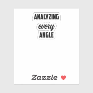 Sticker Analyser chaque angle : esprit de l'enquêteur judi
