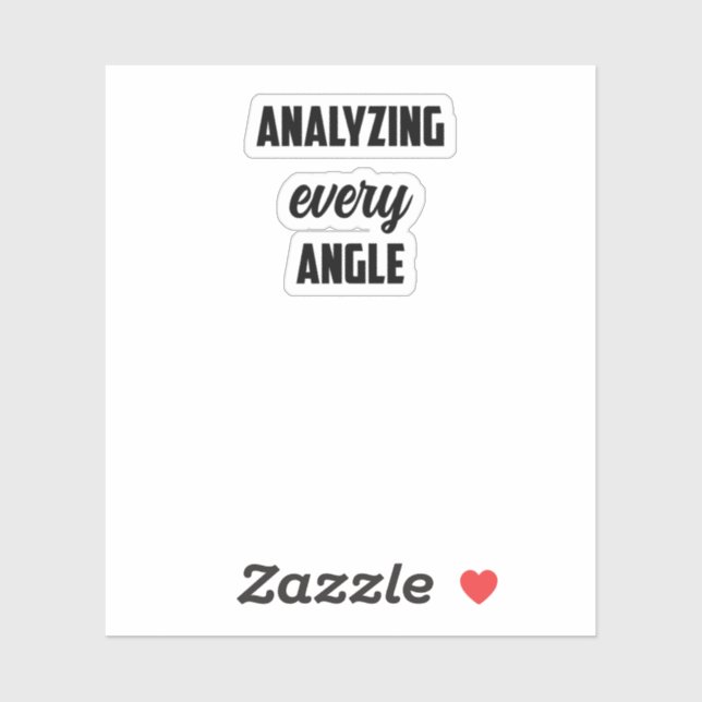 Sticker Analyser chaque angle : esprit de l'enquêteur judi (Feuille)