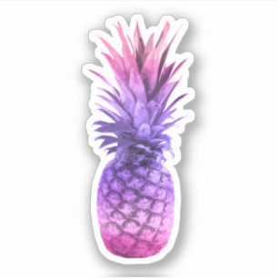 Sticker Ananas rose et violet