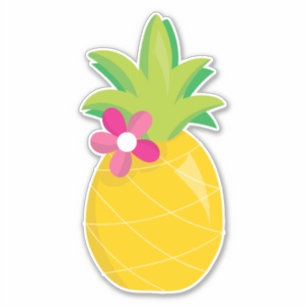 Sticker Ananas tropical lumineux