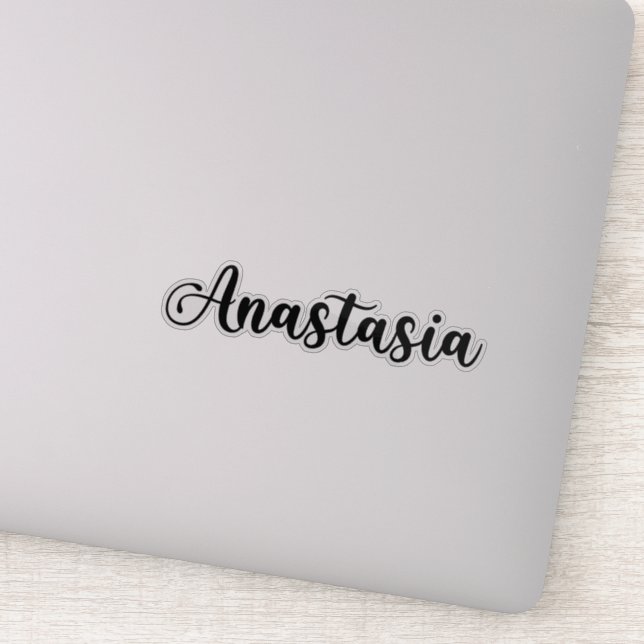 Sticker Anastasia Nom - Calligraphie manuscrite (Détail)