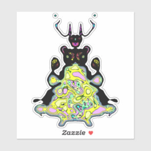 Sticker Anatomie secrète d'un hamster spatial v1