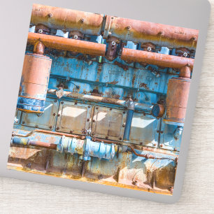 Sticker Ancien et rouillé Atlas Impérial moteur diesel à I