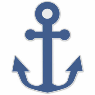 Sticker Ancrage de navire bleu marine
