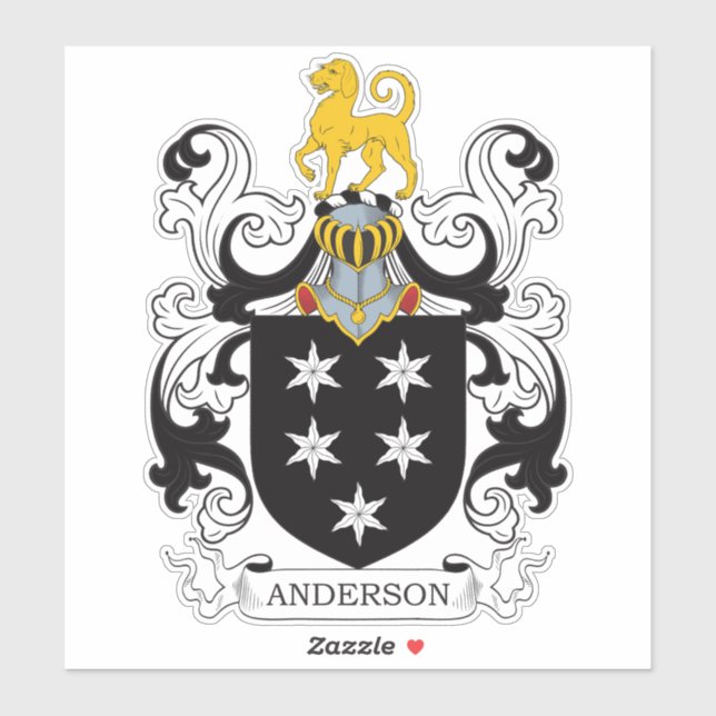 Sticker Anderson Family Crest (Feuille)