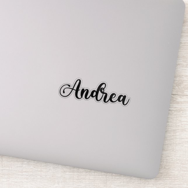 Sticker Andrea Name - Calligraphie manuscrite (Détail)