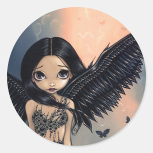 Sticker "Angel à ailes noires"