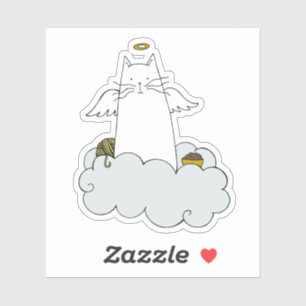 Sticker Angel Cat