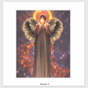 Sticker Angel De L'Amour Et Lumière Art Imaginaire Origina