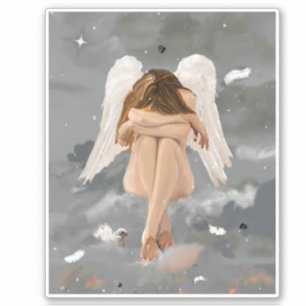 Sticker Angel de repos Vinyl