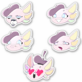 Sticker Angel les mini-autocollants Axolotl
