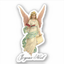 Sticker Angel Noel vintage