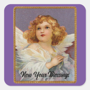 Sticker Angel Nouvel An