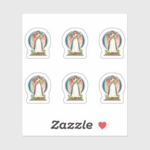 Sticker Angel vintage Avec Lys