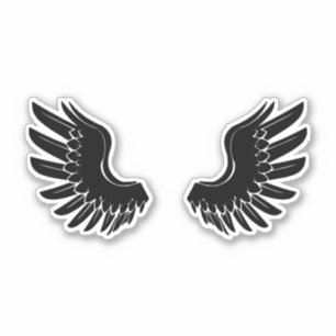 Sticker Angel Wings : Un vol nostalgique de retour dans le