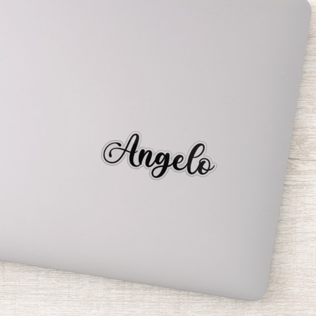 Sticker Angelo Nom - Calligraphie manuscrite (Détail)