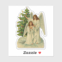 Anges du sapin de Noël Antiquité Romance Victorien