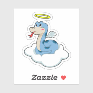 Sticker Angle nuage serpent