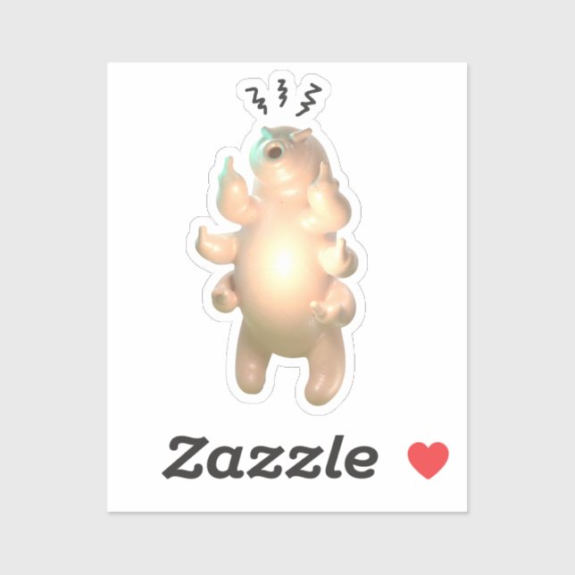 Sticker Angry tardigrade (Feuille)