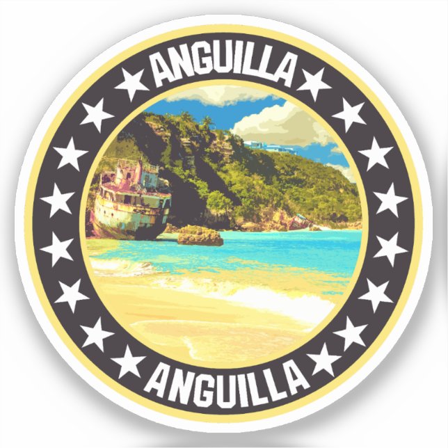 Sticker Anguilla (Recto)