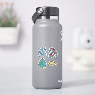 Sticker Anguilles et poissons