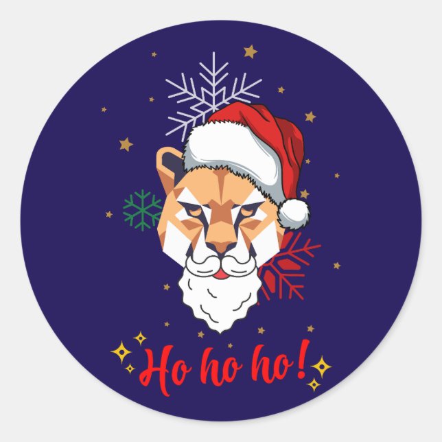 sticker animal ho ho ho  (Devant)