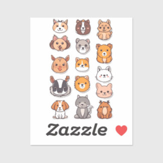 Sticker Animal Pals de charme