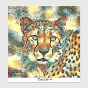 Sticker AnimalArt_Cheetah_004