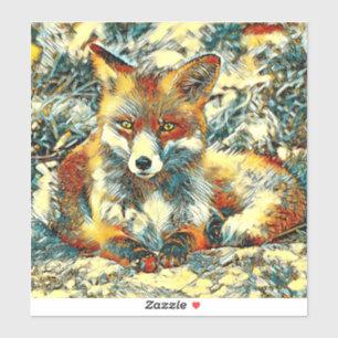 Sticker AnimalArt_Fox_003