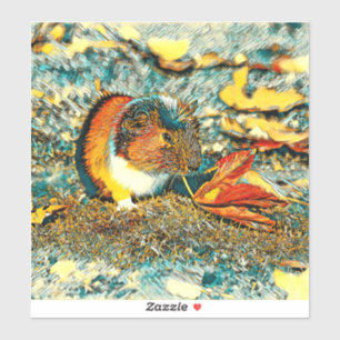 Sticker AnimalArt_GuinéePig_001