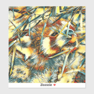 Sticker AnimalArt_RedPanda_003