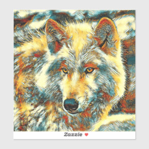 Sticker AnimalArt_Wolf_004