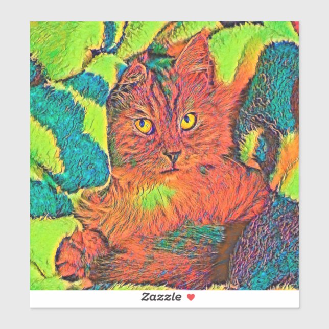 Sticker AnimalColor_Cat_005 (Feuille)