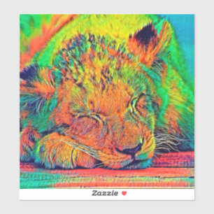 Sticker AnimalColor_Lion_002