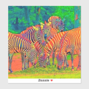 Sticker AnimalColor_Zebra_002