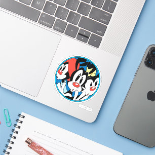 Sticker Animaniacs   Warner Siblings Circle Graphic