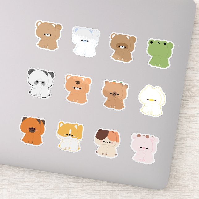Sticker Animaux couples (Détail)