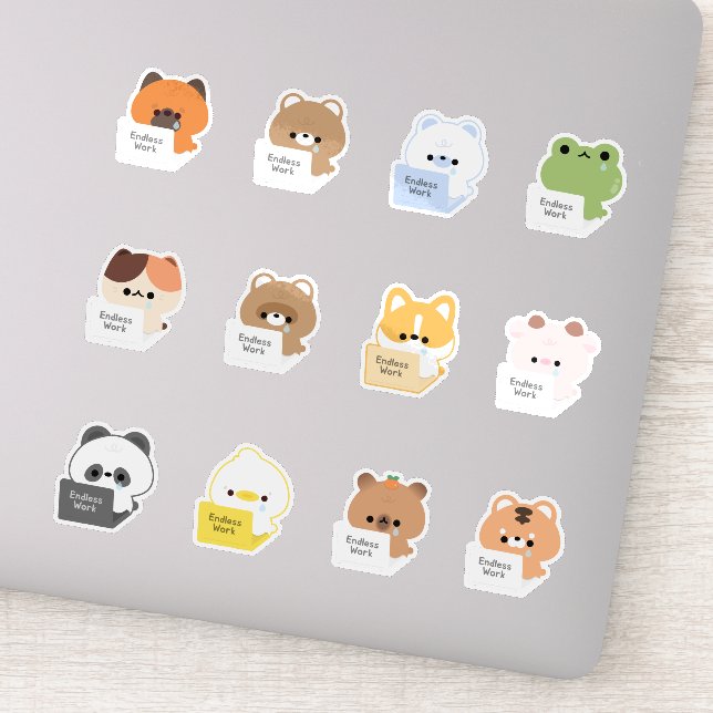 Sticker Animaux en surnombre (Détail)