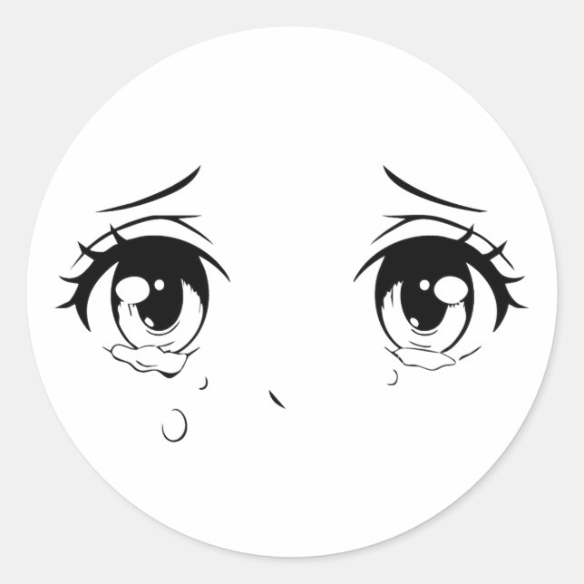 Sticker Anime Eyes - Esthétique Manga Design (Devant)