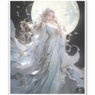 Sticker Anime Moon Princess Imaginaire Art
