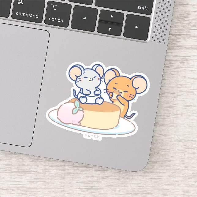 Sticker Anime Tuffy et Jerry Cheesecake (Détail)